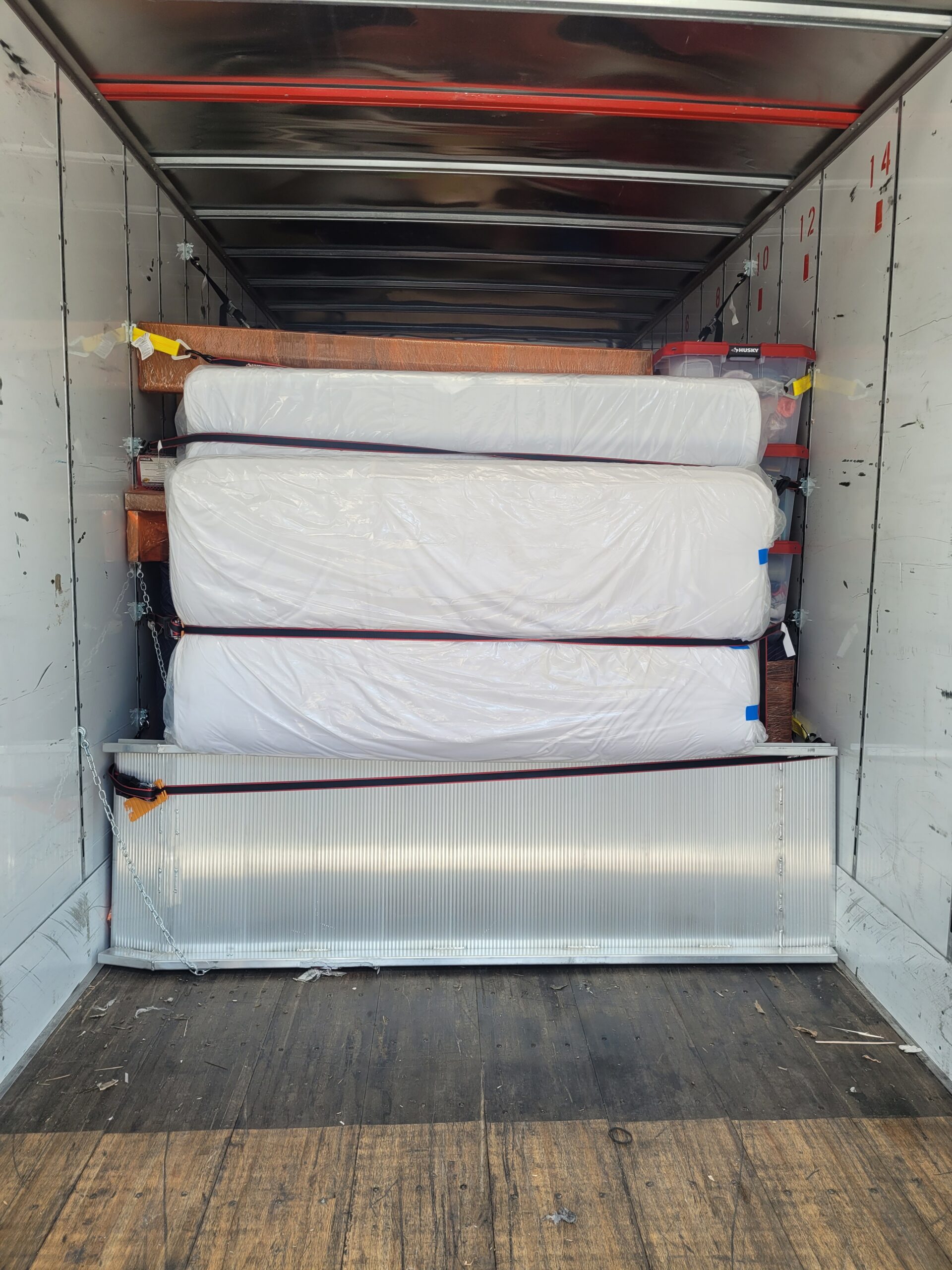 U-Pack Military discount trailer loaded